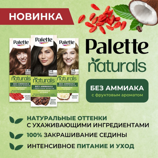 Краска для волос, оттенок 1-0 Черный