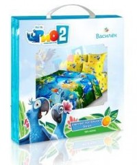 Детский комплект постельного белья «Бразильские ритмы» (арт. 4297, 1,5 спальное, бязь, 1 наволочка 70х70) - Фото 1