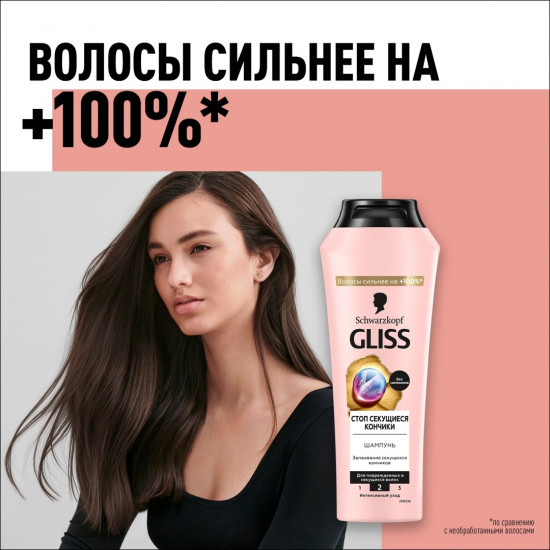 Шампунь для поврежденных и секущихся волос «Стоп секущиеся кончики»