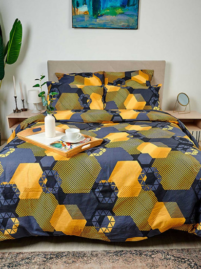 Пододеяльник «Золотые шестигранники»