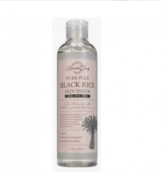 Питательный тонер для лица, шеи и зоны декольте «Pure Plex Black Rice Skin Toner»