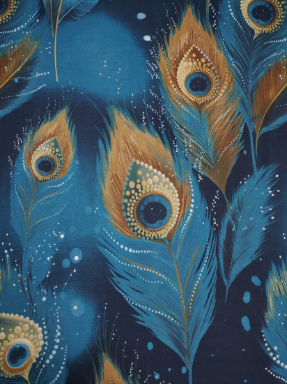 Простыня «Перо павлина»