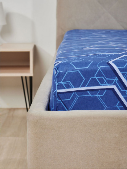 Простыня на резинке «Геометрия свечения»