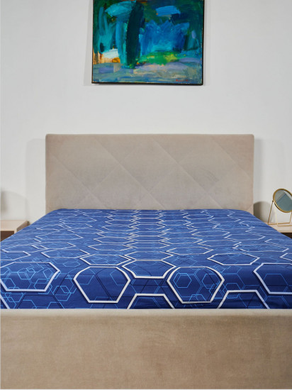 Простыня на резинке «Геометрия свечения»