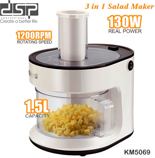Овощерезка электрическая с нарезкой кубиками  DSP KM5069