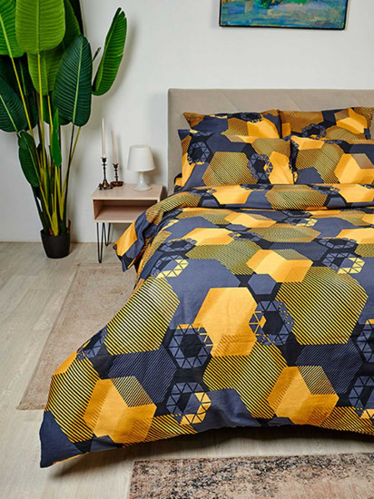 Комплект постельного белья «Золотые шестигранники»