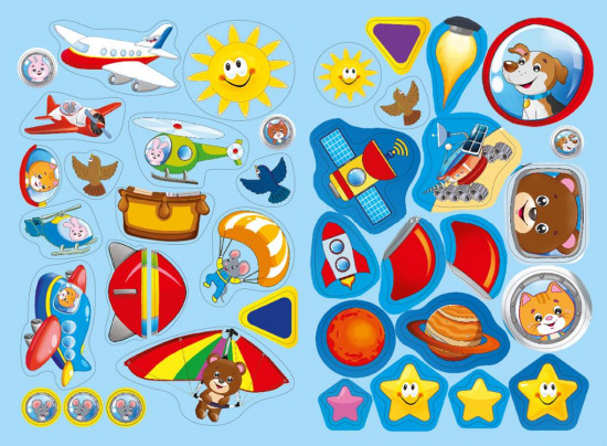 Летим. Познавательные наклейки