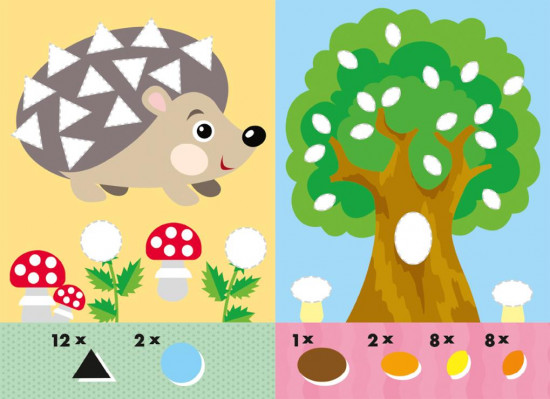 Весёлый паровозик. Наклейки для малышей