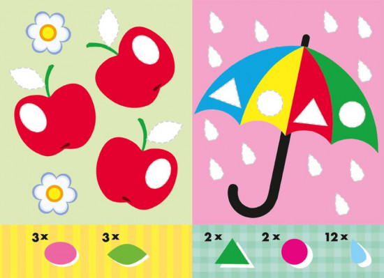 Весёлый паровозик. Наклейки для малышей