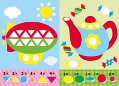 Розовый фламинго. Наклейки для малышей - Фото 2