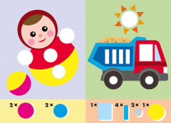 Розовый фламинго. Наклейки для малышей - Фото 3