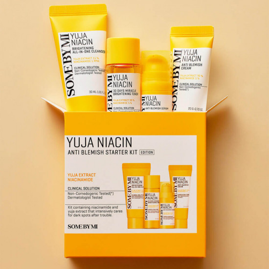 Набор миниатюр для осветления кожи «Yuja Niacin Anti Blemish Starter Kit Edition»