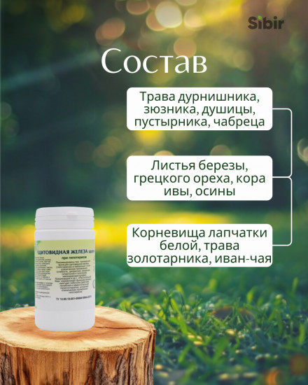 Таблетки «Щитовидная железа здоровая»