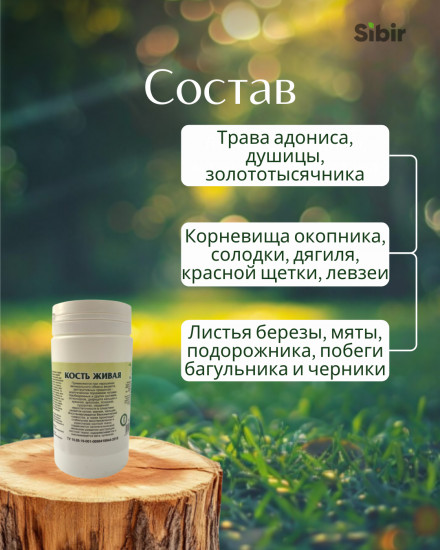 Таблетки «Кость живая»