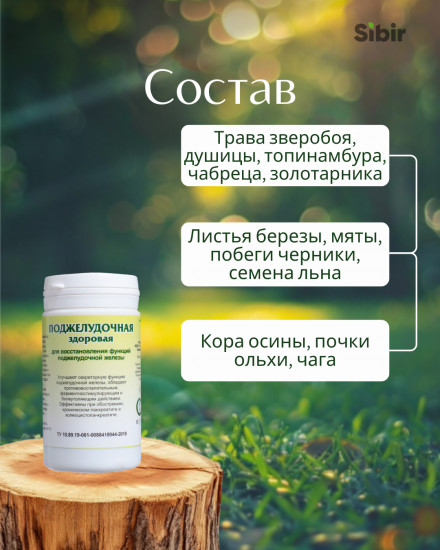 Таблетки «Поджелудочная здоровая»