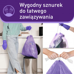 Пакеты для мусора с затяжками с ароматом лаванды - Фото 3