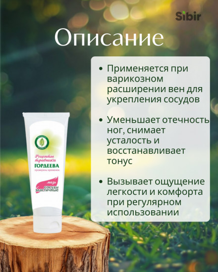 Мазь «Сосуды эластичные»