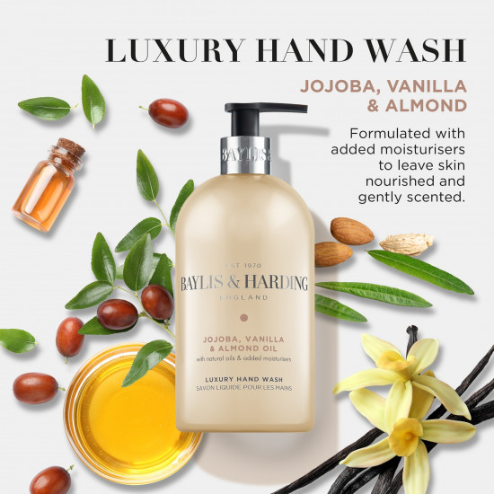 Мыло для рук жидкое «Jojoba, Vanilla & Almond Oil. Масло жожоба, ванили и миндаля»