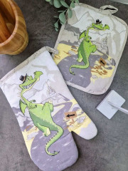 Комплект прихваток «Дракон и замок» - Фото 1