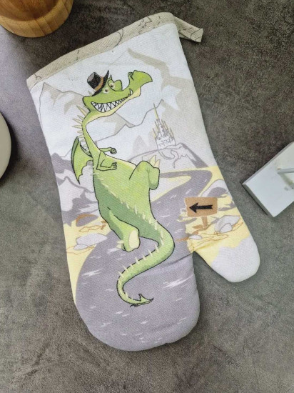 Комплект прихваток «Дракон и замок»