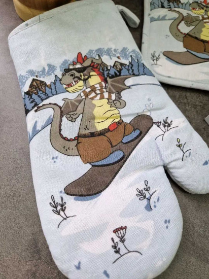 Комплект прихваток «Сноубордист»