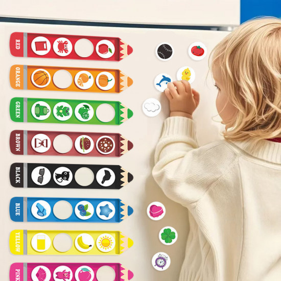 Развивающий магнитный сортер по цветам «Карандаши»