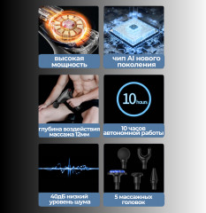 Массажер для тела ручной перкуссионный - Фото 7