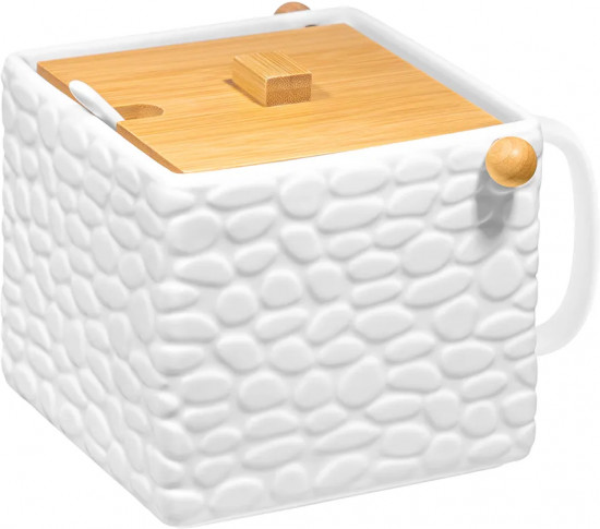 Банка для сыпучих продуктов с крышкой и ложкой «Камешки»