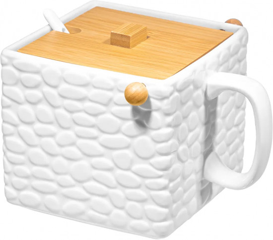 Банка для сыпучих продуктов с крышкой и ложкой «Камешки»