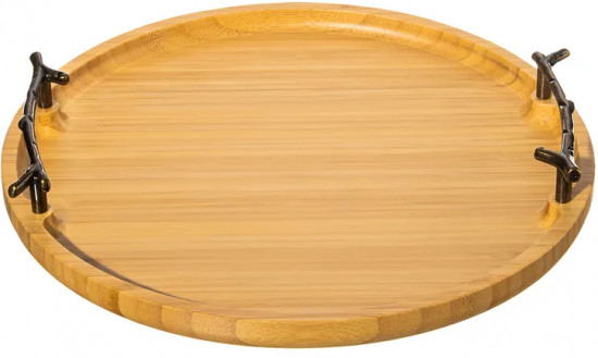 Поднос с металлическими ручками