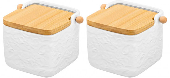 Набор банок для сыпучих продуктов с откидными крышками «Лоза»