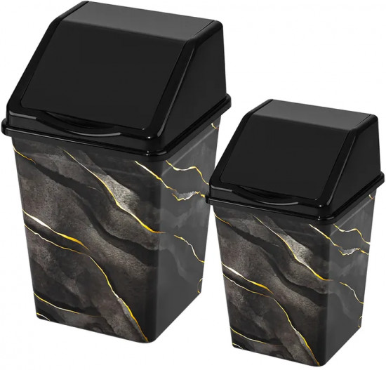 Набор ведер для мусора с подвижной крышкой