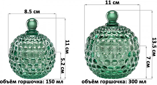 Набор горшочков для меда «Пузырьки»