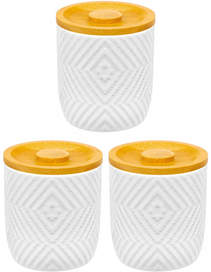 Набор банок для сыпучих продуктов с крышками