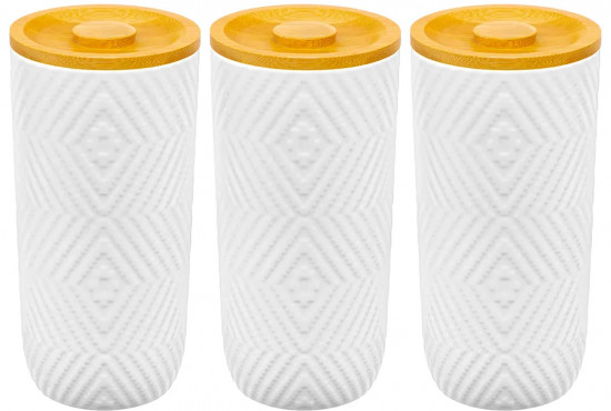 Набор банок для сыпучих продуктов с крышками