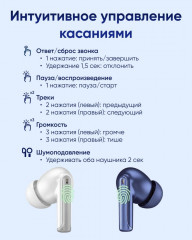 Наушники Flow синий и Flow белый - Фото 7