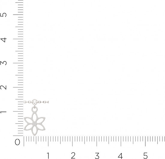 Браслет на ногу из серебра