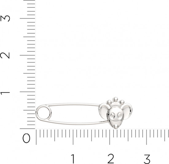 Брошь из серебра