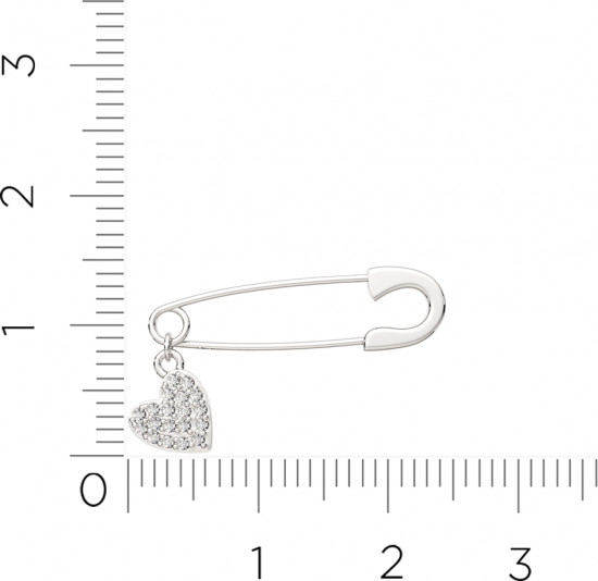 Брошь из серебра