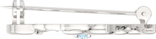 Брошь из серебра