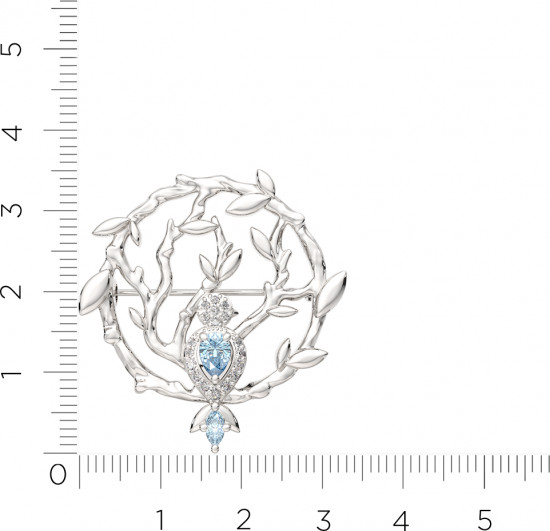 Брошь из серебра