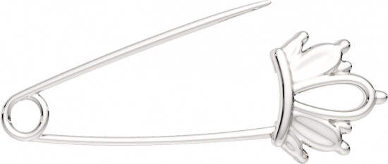 Брошь из серебра