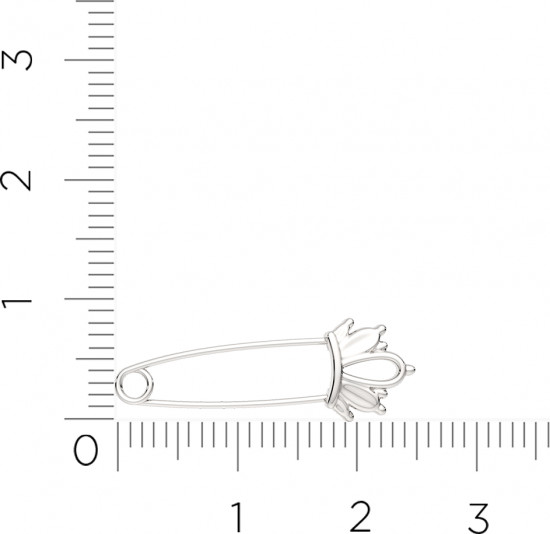 Брошь из серебра