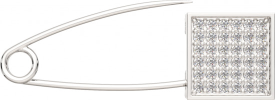 Брошь из серебра