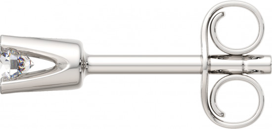 Серьги-пусеты из серебра