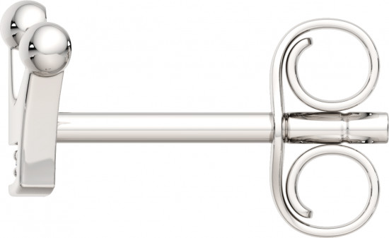 Серьги-пусеты из серебра