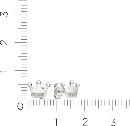 Серьги-пусеты из серебра