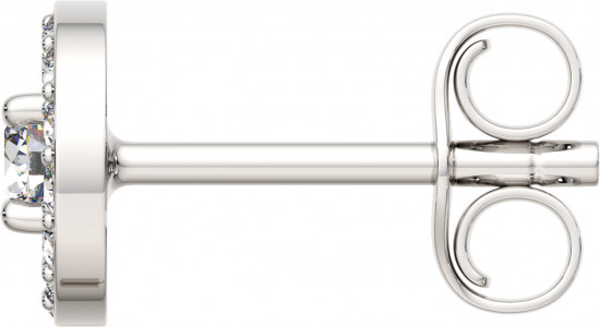 Серьги-пусеты из серебра