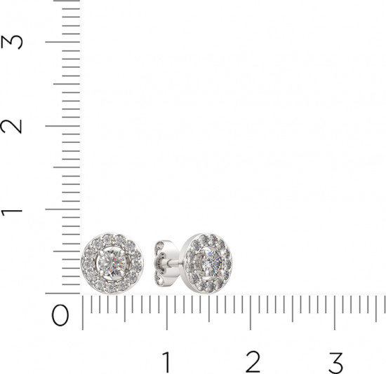 Серьги-пусеты из серебра