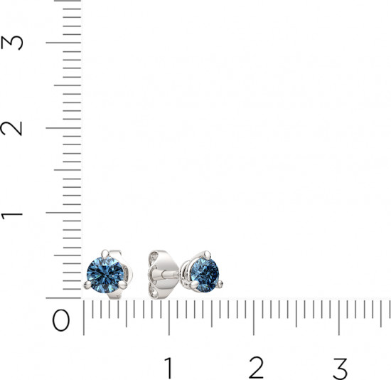 Серьги-пусеты из серебра